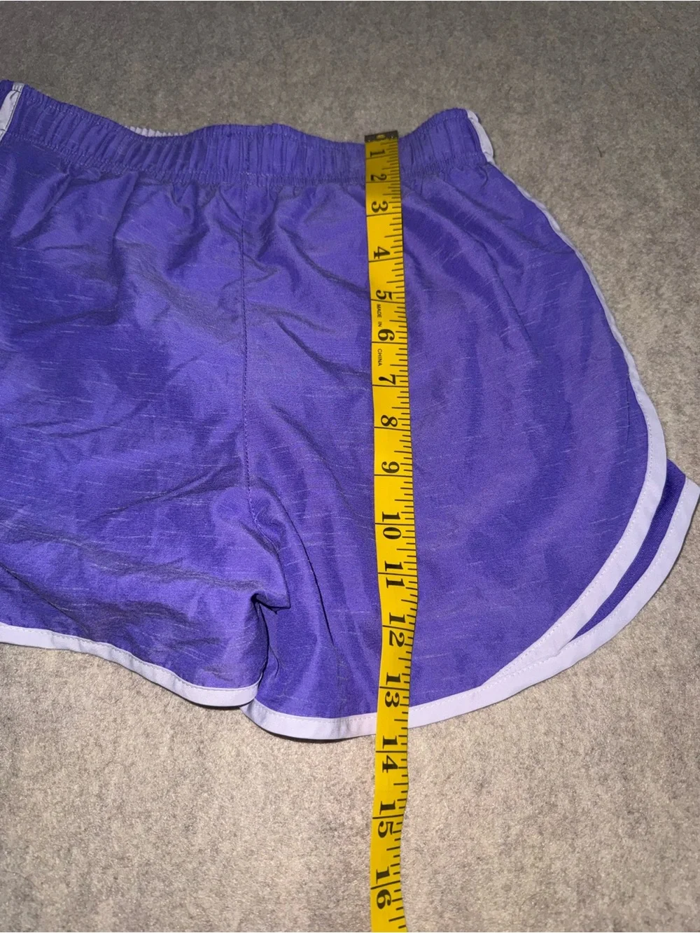 Nike Women's‎ Purple Athletic Shorts with White Trim